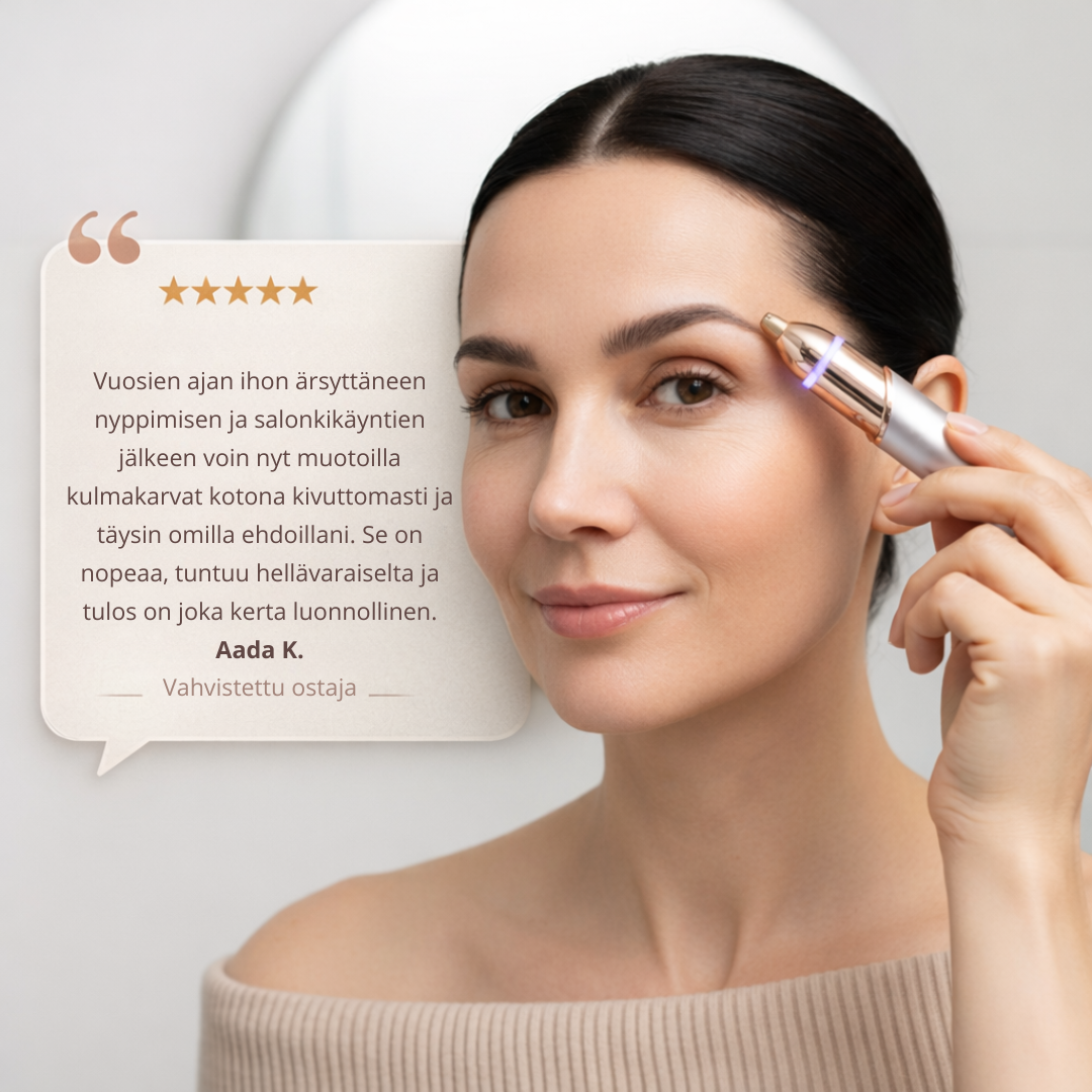 Clear Beauty 2-In-1   Terävät kulmakarvat ja kasvojen karvat pois